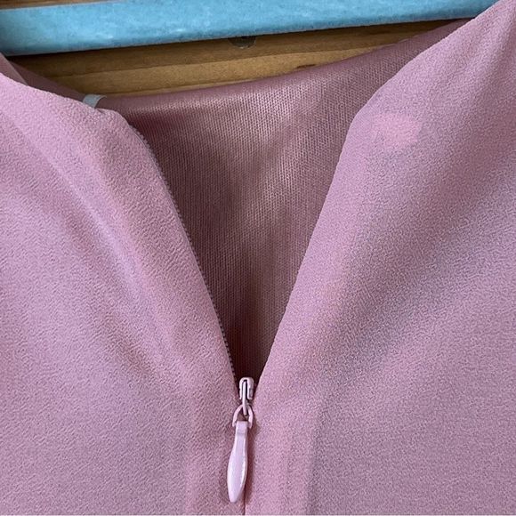 Grace Karin Size XL Back Zip Split Sleeve Blush Lined Dress - Picture 12 of 16
